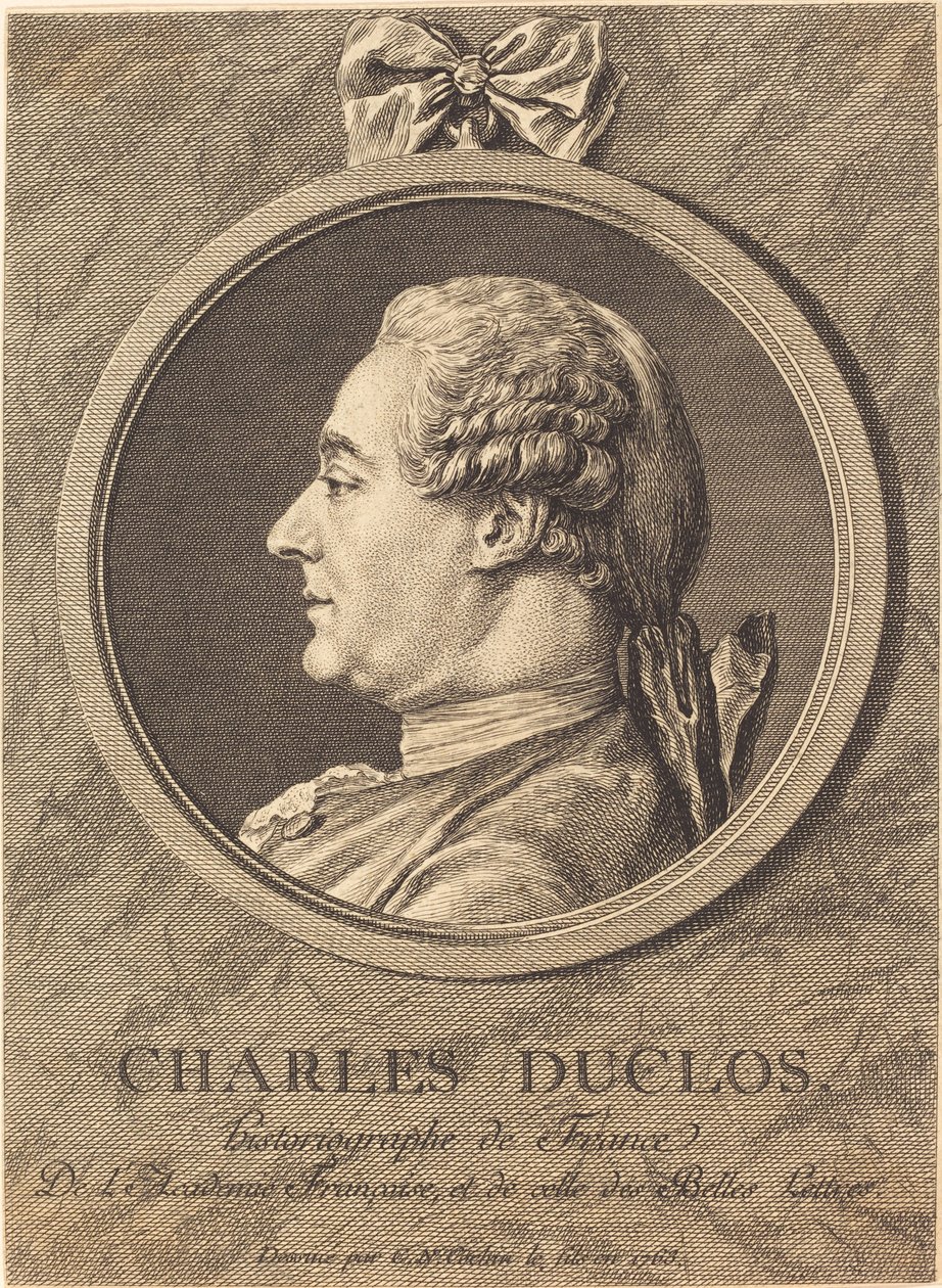 Karol Duklos autorstwa Charles Nicolas Cochin II