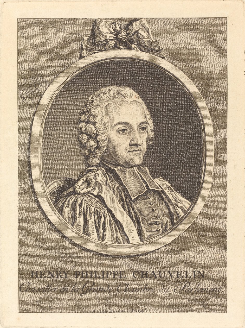 Henryk Filip Chauvelin autorstwa Charles Nicolas Cochin II