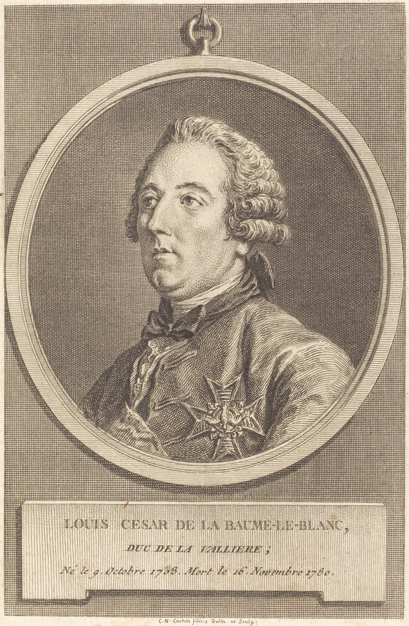 Ludwik Cesarz La Baume-le-Blanc autorstwa Charles Nicolas Cochin II