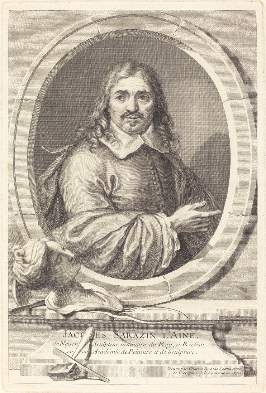 Jacques Sarazin Starszy autorstwa Charles Nicolas Cochin I