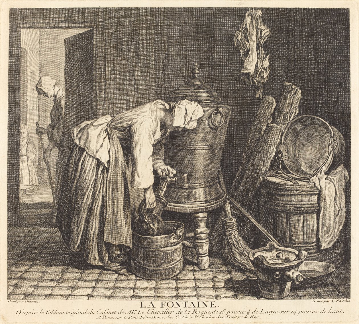 Fontanna autorstwa Charles Nicolas Cochin I after Jean Siméon Chardin