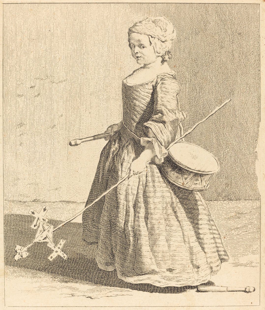 Młody Żołnierz autorstwa Charles Nicolas Cochin I after Jean Siméon Chardin