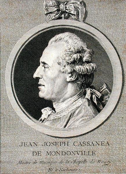 Jean Joseph Cassanea de Mondonville (1711-72) ryty przez Augustina de Saint-Aubin (1736-1807) 1768 (grafika) autorstwa Charles Nicolas II (after) Cochin
