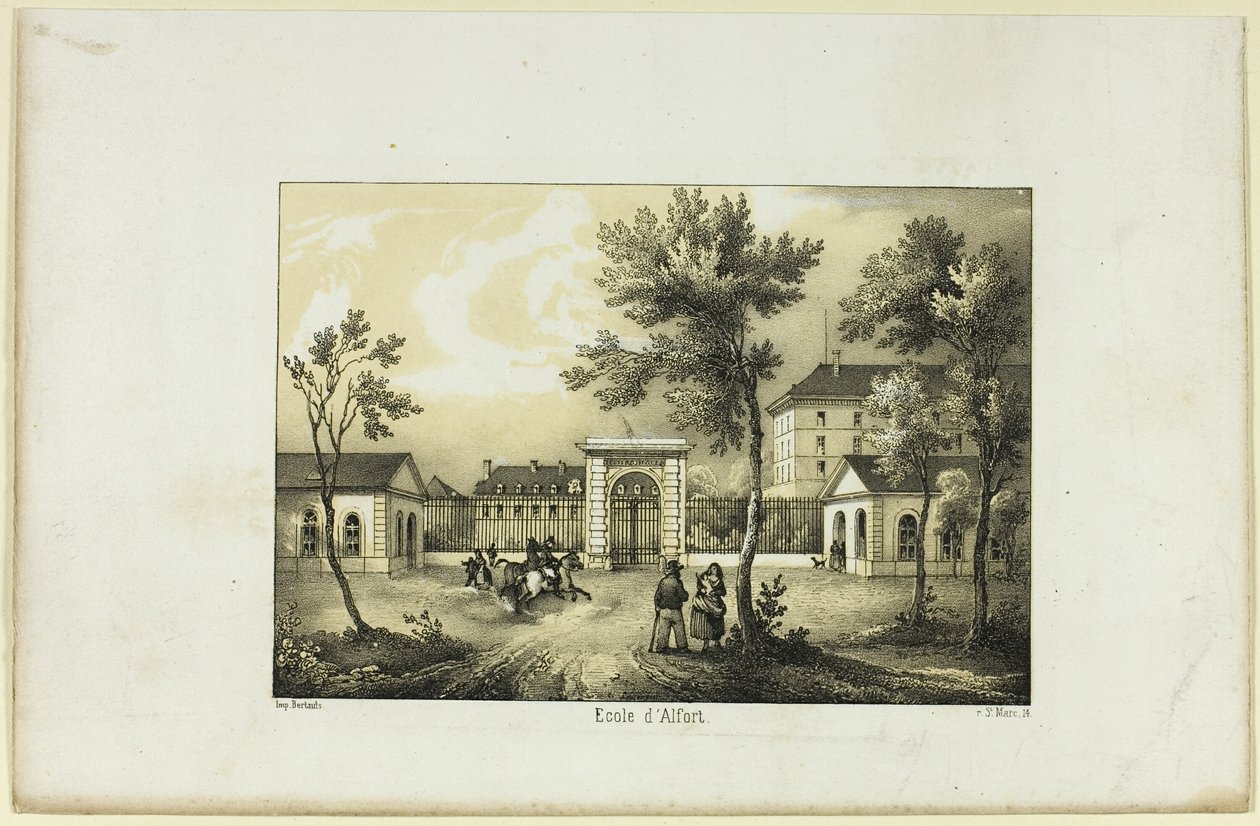 Szkoła Alfort autorstwa Charles Nicolas Lemercier