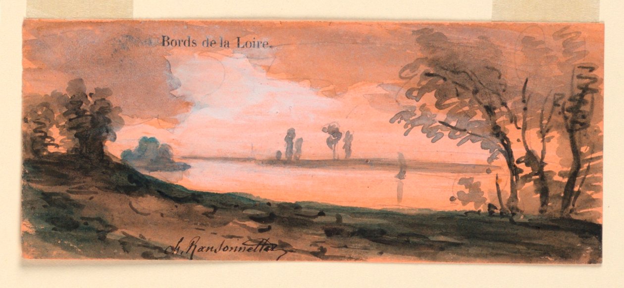 Nad brzegami Loary autorstwa Charles Nicolas Ransonnette