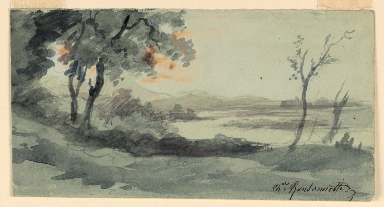 Brzegi Sekwany autorstwa Charles Nicolas Ransonnette