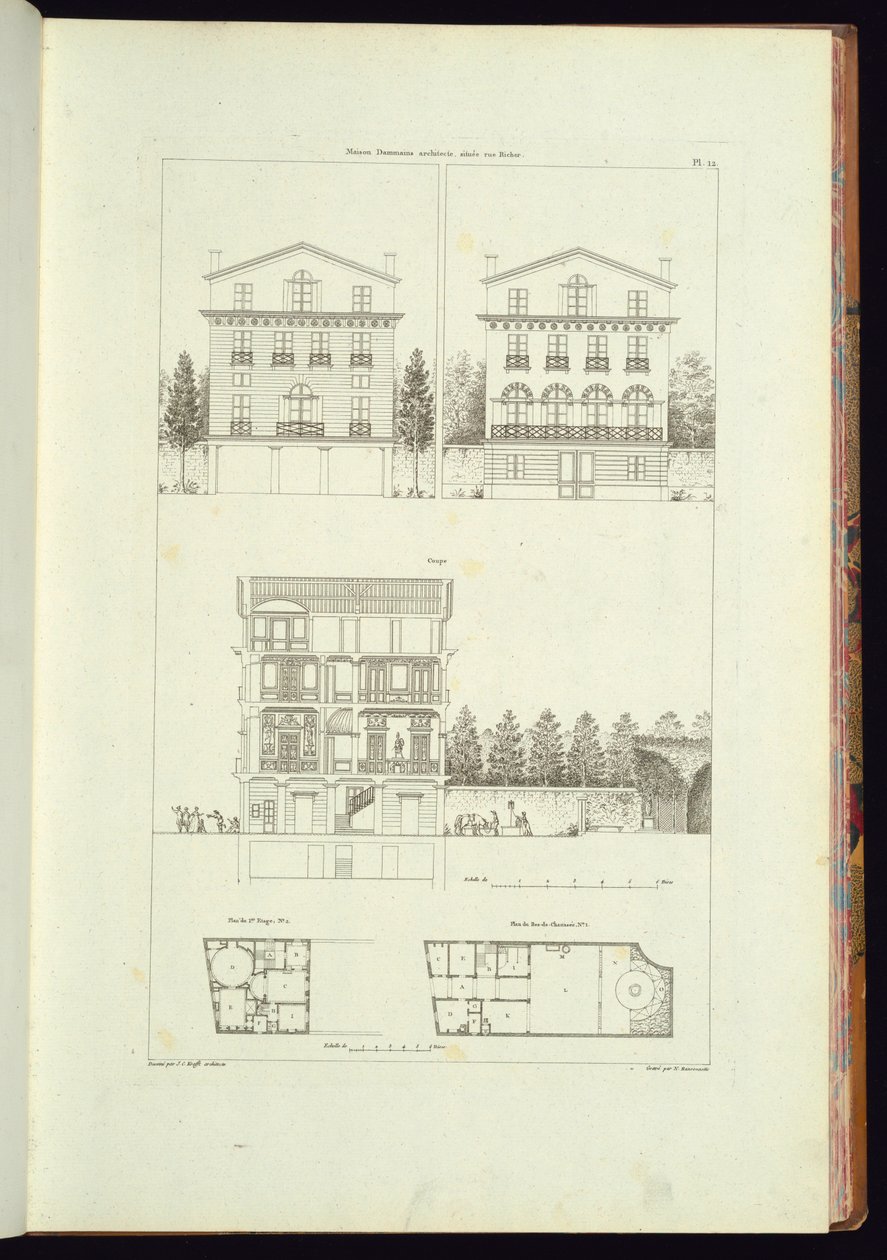 Oprawa (Francja) autorstwa Charles Nicolas Ransonnette