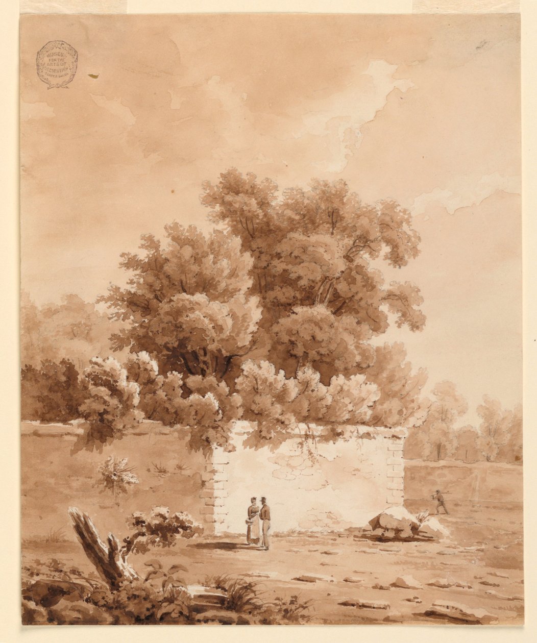 W wiejskim miejscu autorstwa Charles Nicolas Ransonnette