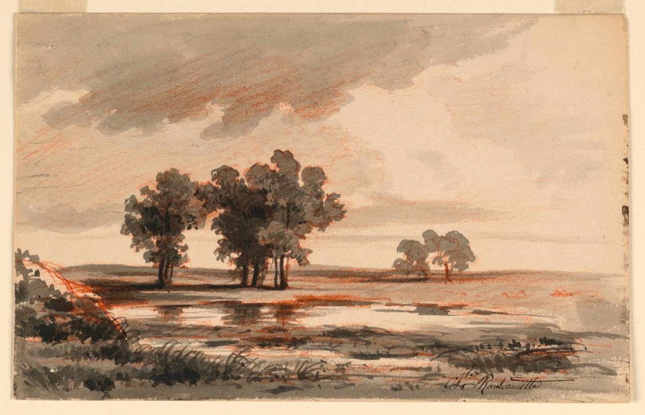 Krajobraz autorstwa Charles Nicolas Ransonnette