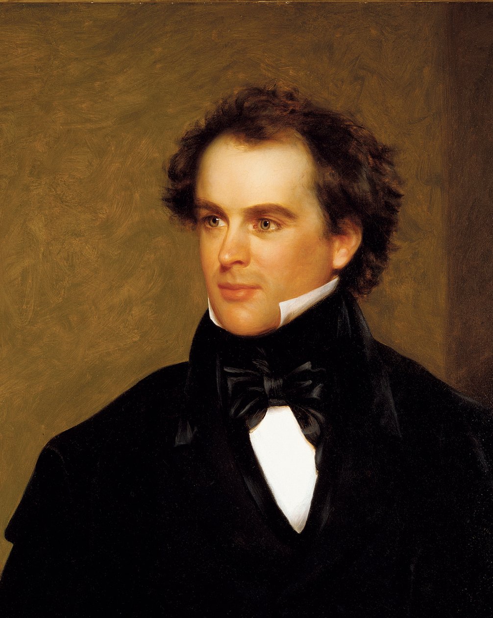 Nathaniel Hawthorne (1804-64) 1840 (olej na płótnie) autorstwa Charles Osgood