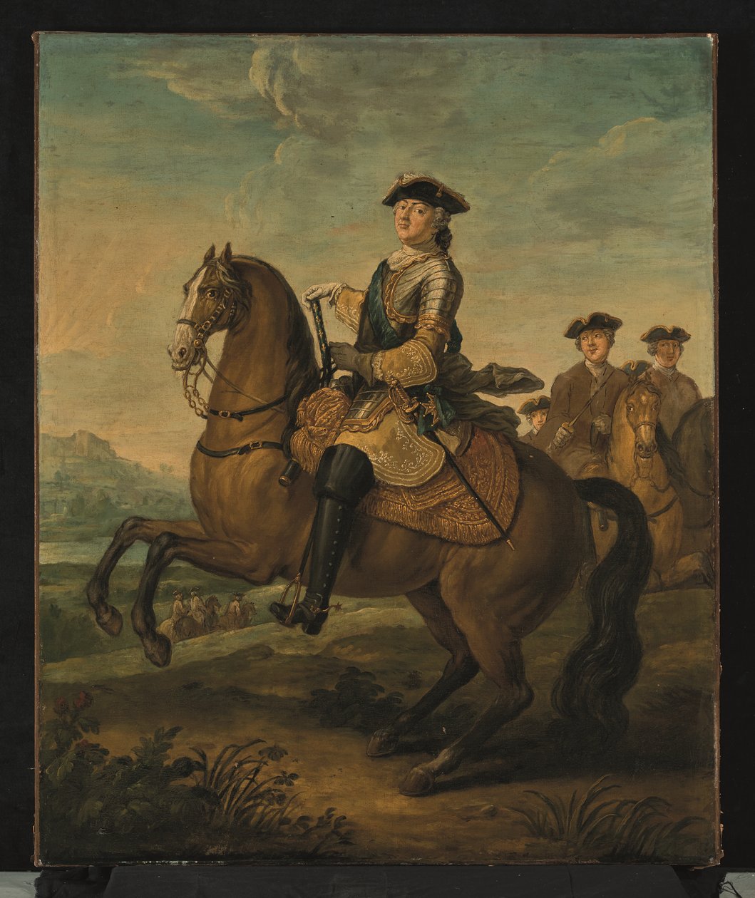 Portret konny Ludwika XV (olej na płótnie) autorstwa Charles Parrocel