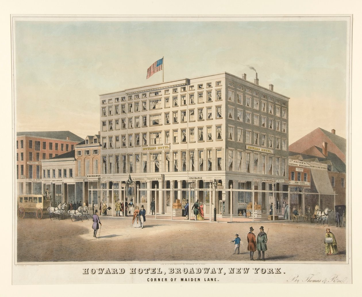Howard Hotel, Broadway, Nowy Jork autorstwa Charles Parsons