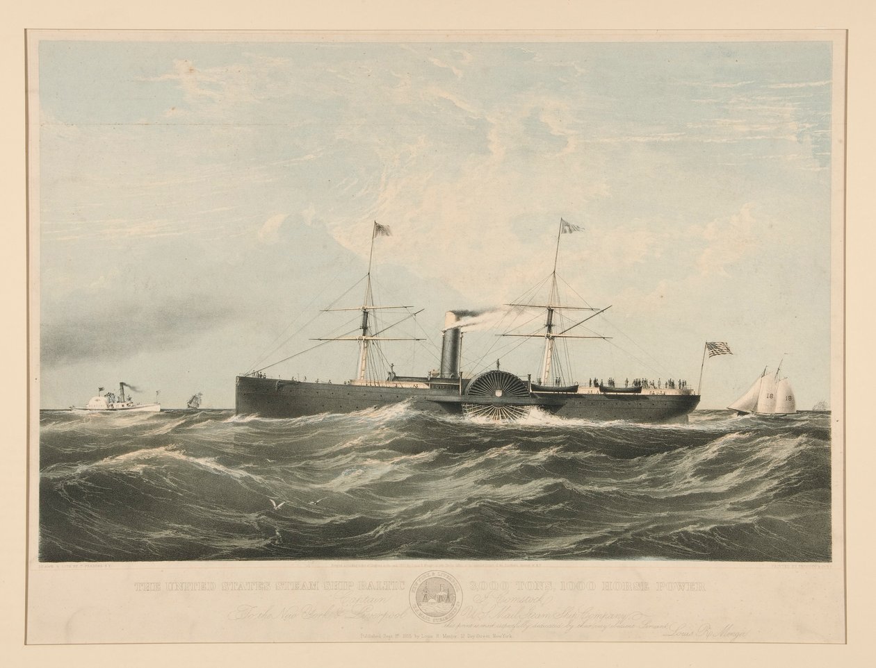Statek parowy Stanów Zjednoczonych Baltic autorstwa Charles Parsons