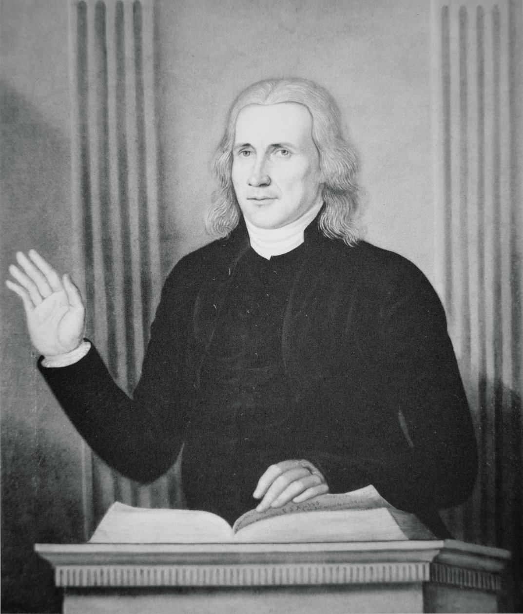 Francis Asbury (lito) autorstwa Charles Peale (after) Polk