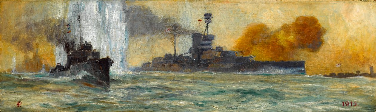 Spotkanie na morzu, 1915 autorstwa Charles Pearse