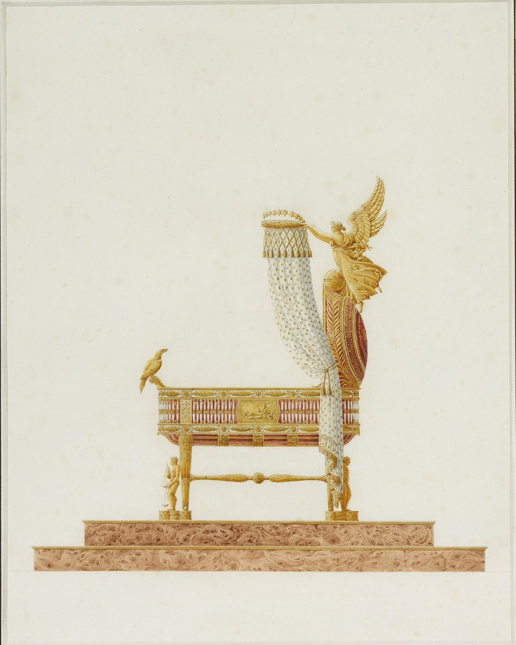 Projekt Gondoli dla Jego Królewskiej Mości Króla Rzymu, 1811 autorstwa Charles Percier