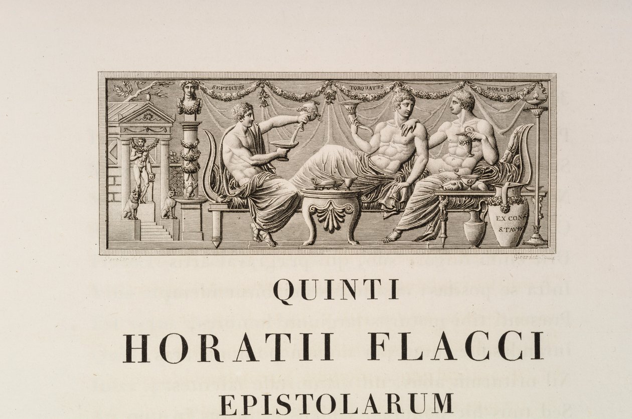 Strona z Quintus Horatius Flaccus autorstwa Charles Percier