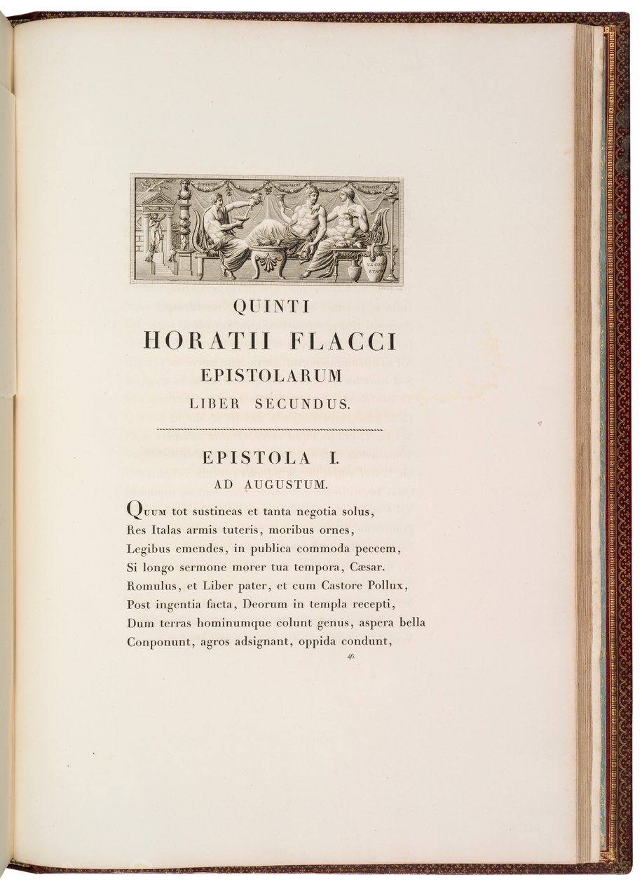 Strona z Quintus Horatius Flaccus autorstwa Charles Percier