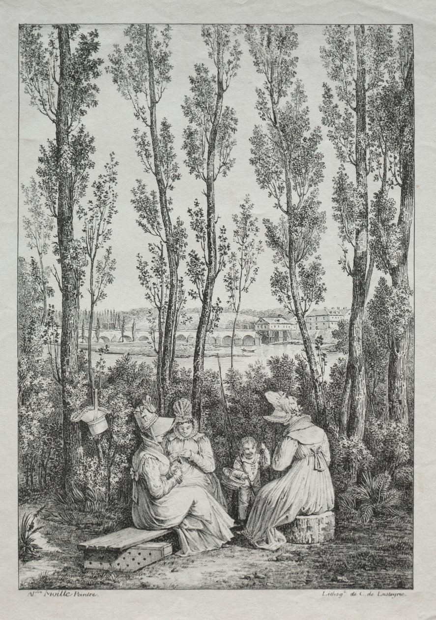 Piknik. autorstwa Charles Philibert Lasteyrie du Saillant