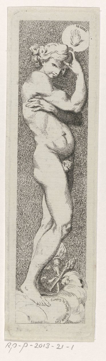 het dżin Dżin (tytuł na obiekcie) autorstwa Charles Philippe Campion de Tersan