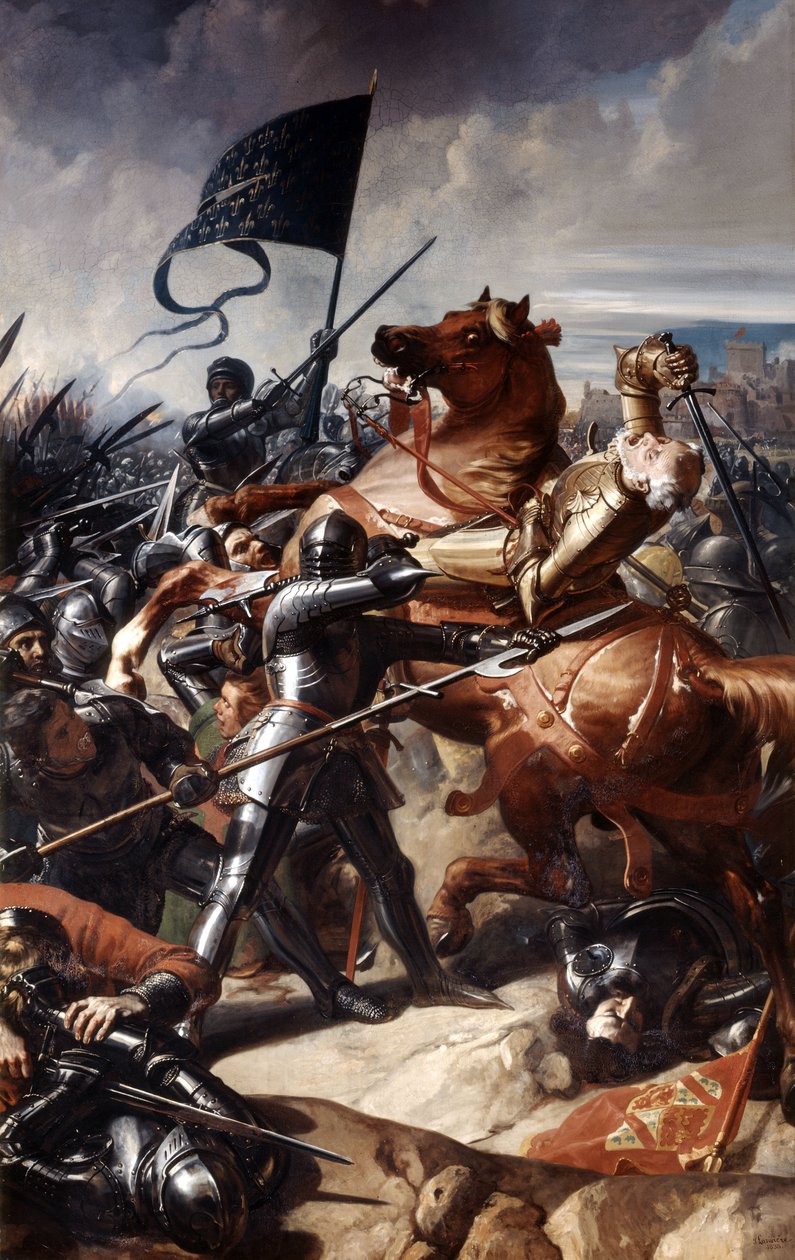 Bitwa pod Castillon, 17 lipca 1453, 1838 autorstwa Charles Philippe Lariviere