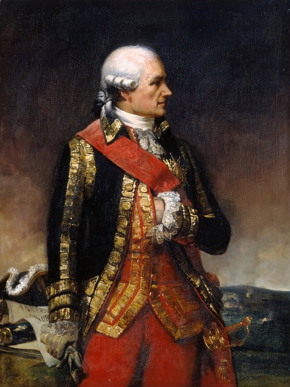 Jean-Baptiste-Donatien de Vimeur, hrabia Rochambeau autorstwa Charles Philippe Lariviere