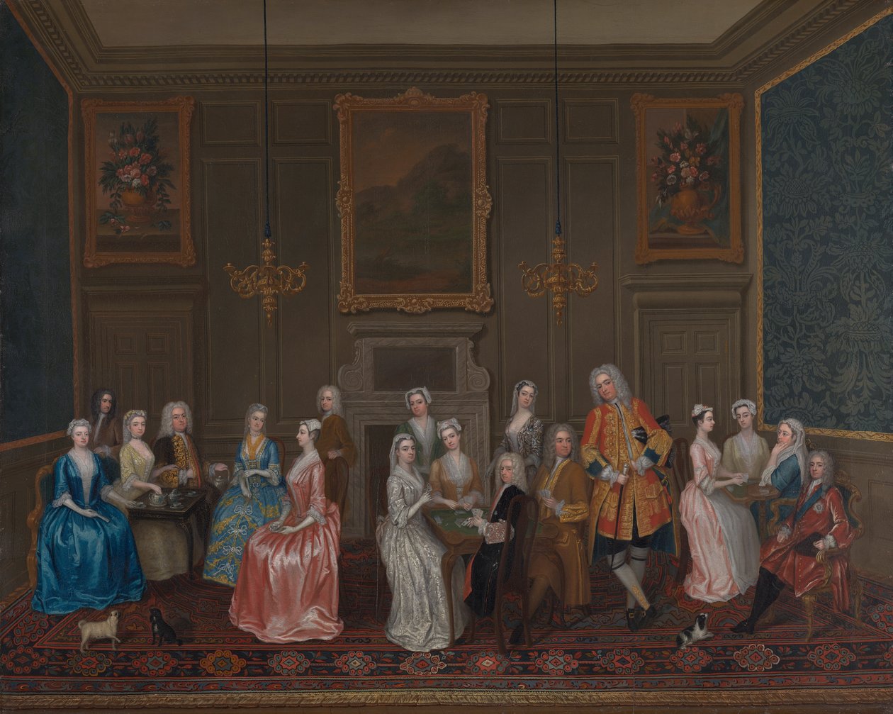 Festa do chá na casa de Lord Harrington, St. James