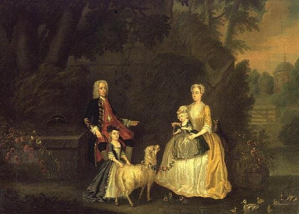 Sir William Strickland i jego rodzina autorstwa Charles Phillips