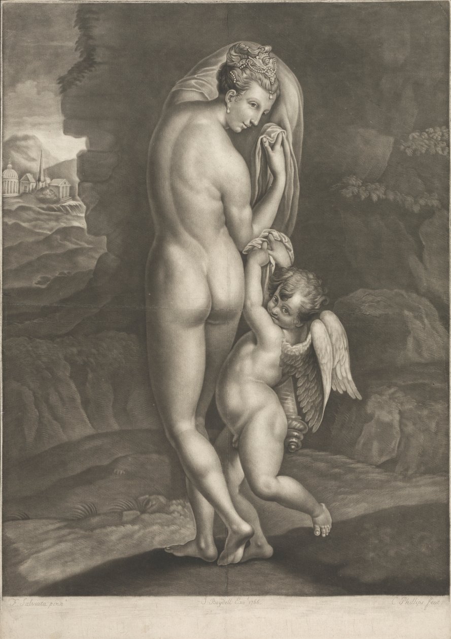 Wenus i Kupidyn autorstwa Charles Phillips