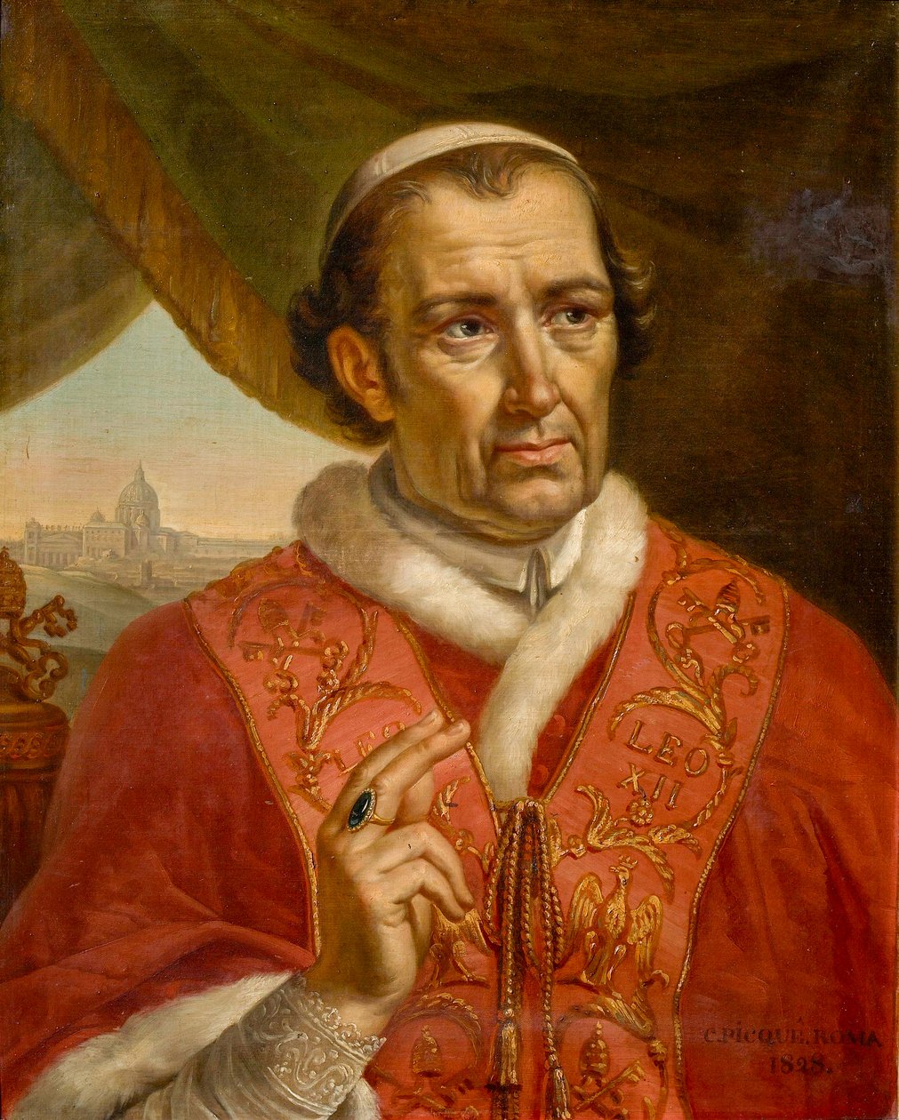 Portret papieża Leona XII autorstwa Charles Picqué