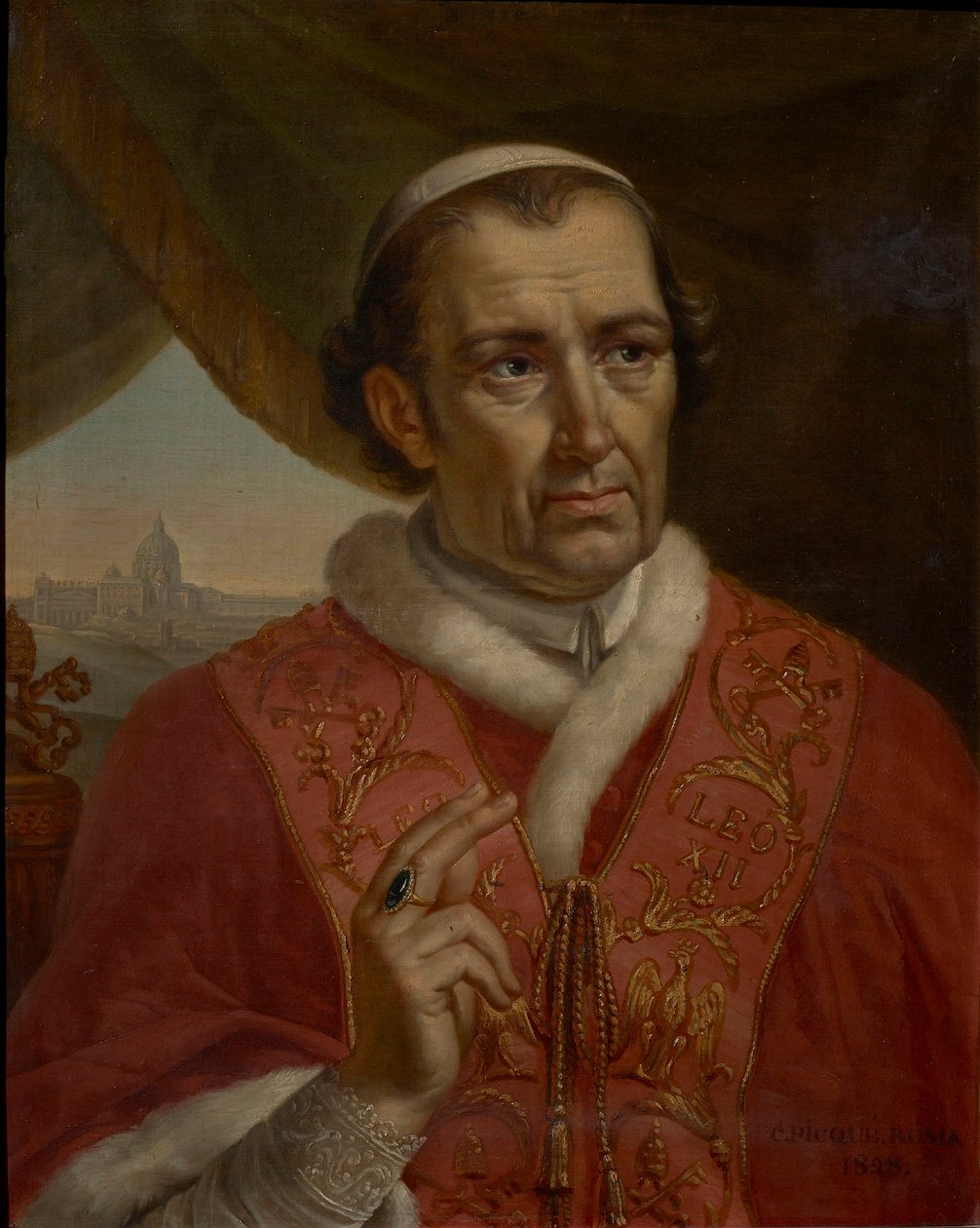 Portret papieża Leona XII 1760-1829, 1828. autorstwa Charles Picqué