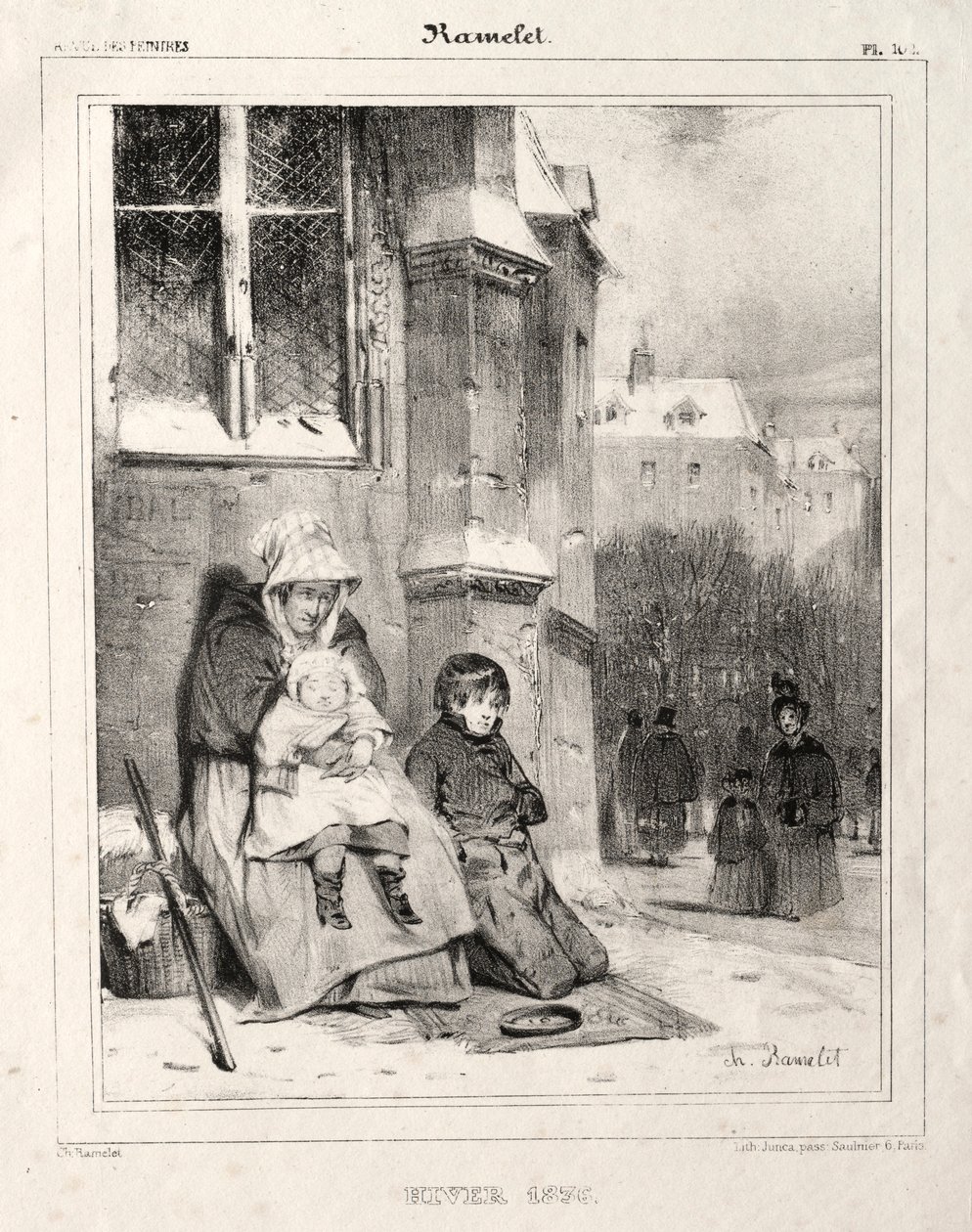 Zima 1836. autorstwa Charles Ramelet