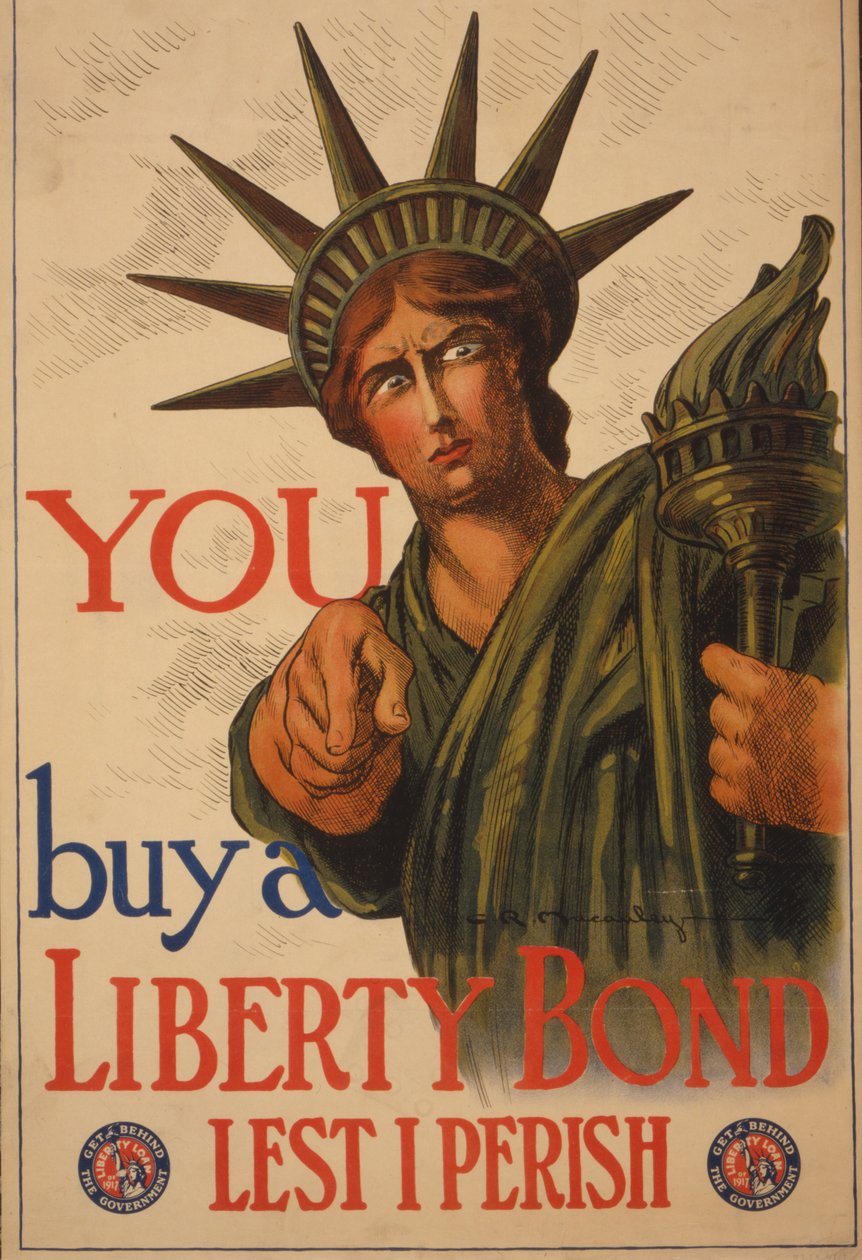 Ty — kup obligacje wolności, żebym nie zginął, 1917 r. autorstwa Charles Raymond Macauley