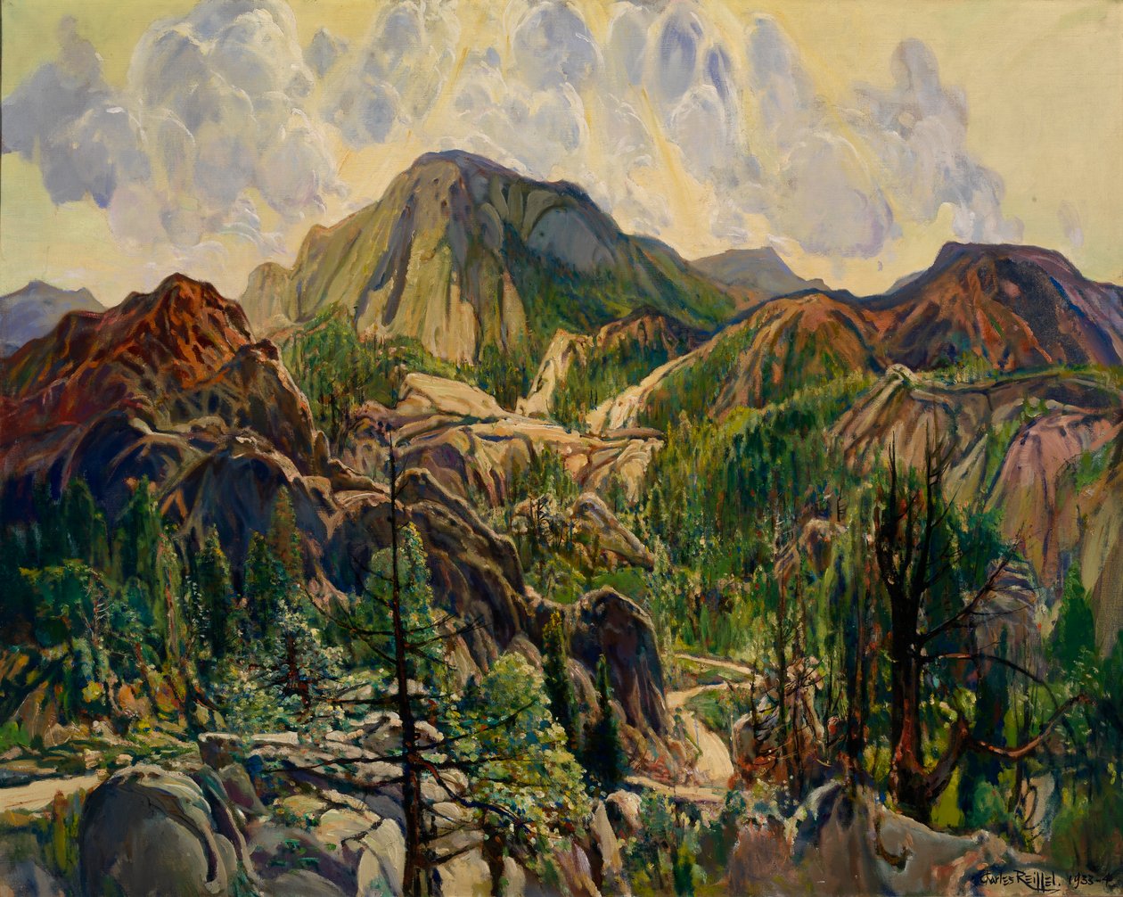 Droga w Cuyamacas, ca. 1933-1934. autorstwa Charles Reiffel