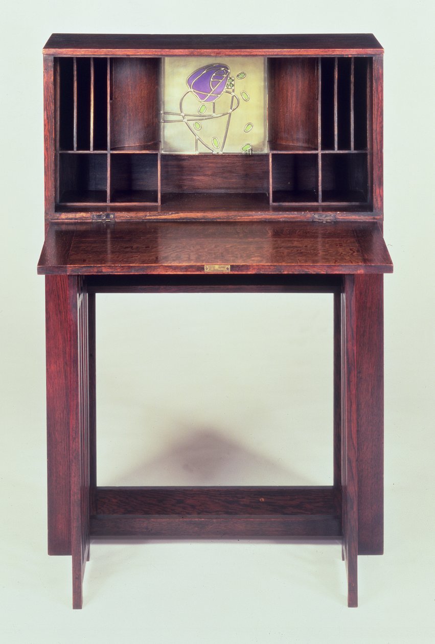 Biurko dla Niebieskiej Sypialni w Houshill, 1904 (otwarte, patrz 45594 dla zamkniętych) autorstwa Charles Rennie Mackintosh