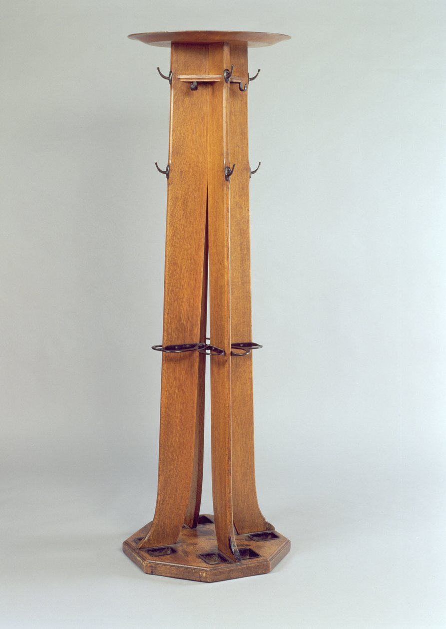 Bezczynność, 1891 (toaleta na papierze zamontowana na pokładzie) autorstwa Charles Rennie Mackintosh