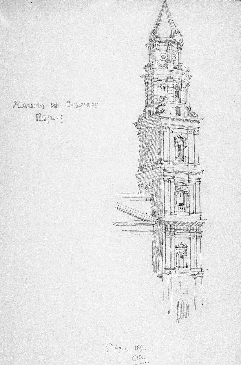 Marian del Carmine, Neapol autorstwa Charles Rennie Mackintosh
