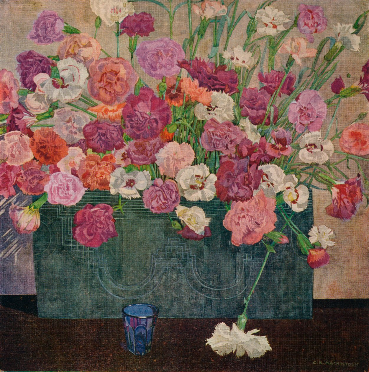 Róże, ok. 1920 autorstwa Charles Rennie Mackintosh