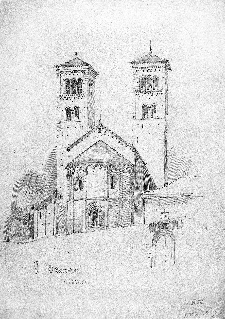 S. Abondio, Como, 1891 autorstwa Charles Rennie Mackintosh