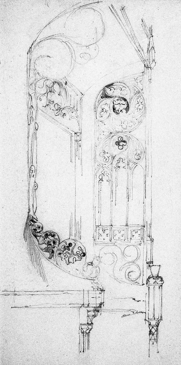 Klatka schodowa, 1891 autorstwa Charles Rennie Mackintosh