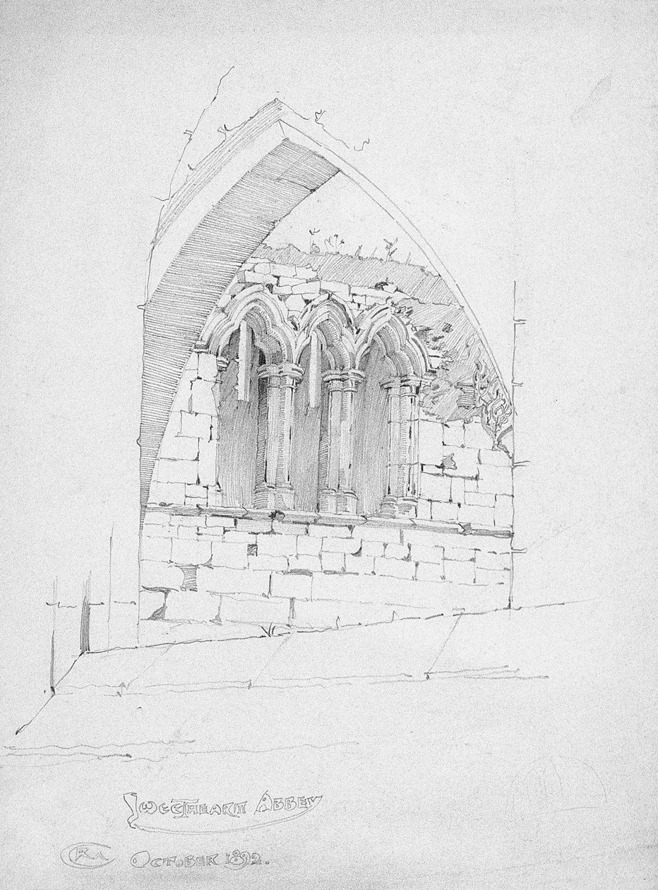 Opactwo Kochane, 1892 autorstwa Charles Rennie Mackintosh