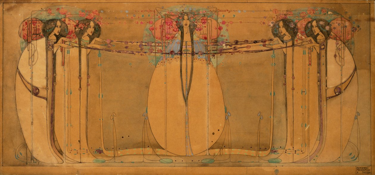 Królowa Maja autorstwa Charles Rennie Mackintosh