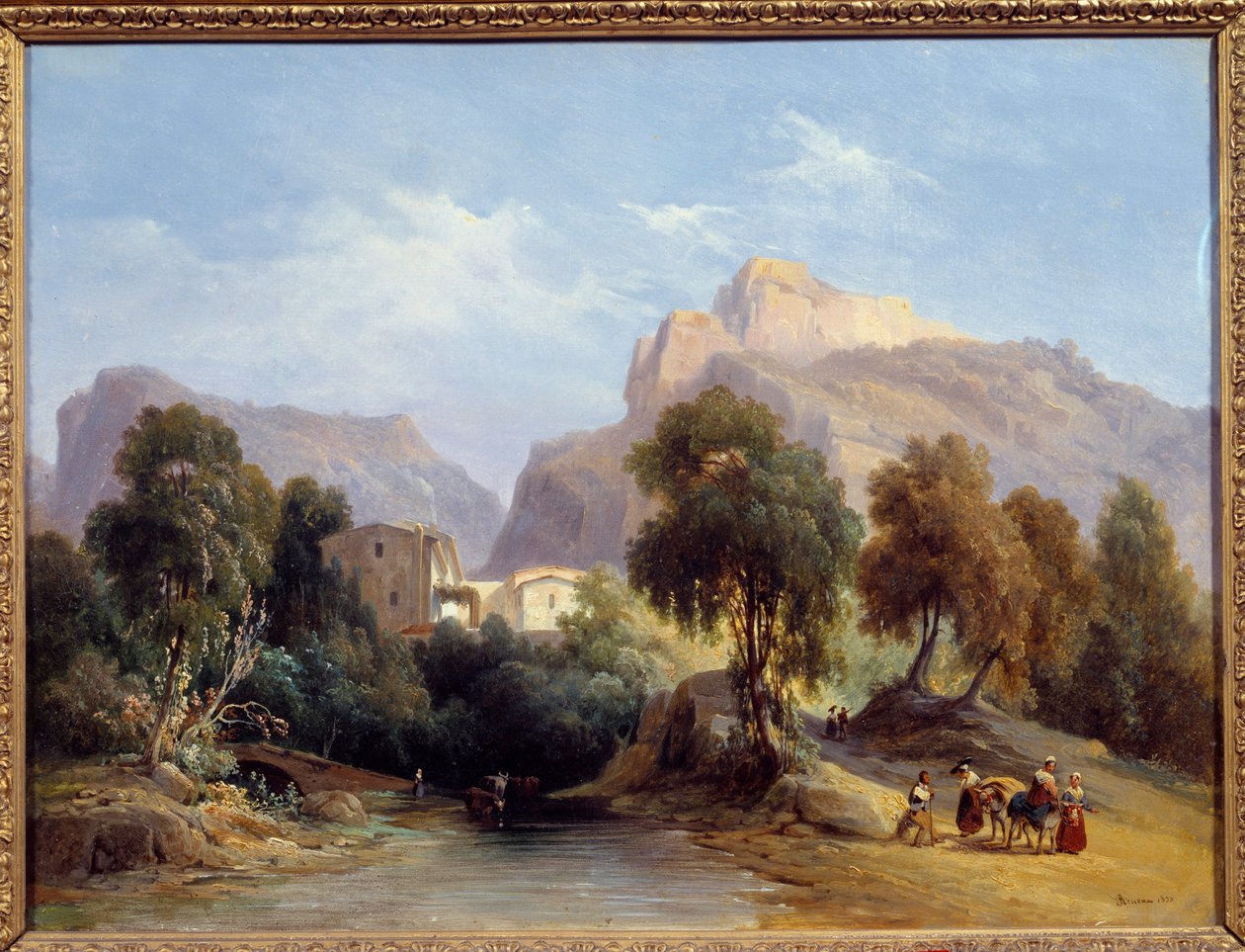 Papeteria w dolinie Saint Pons Obraz Charlesa Renoux (1795-1846) 1833 Aix en Provence, Musee Granet autorstwa Charles Renoux