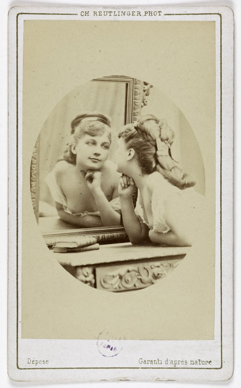 Portret aktorki Henriette Victoire Drouard (1851-1923). autorstwa Charles Reutlinger