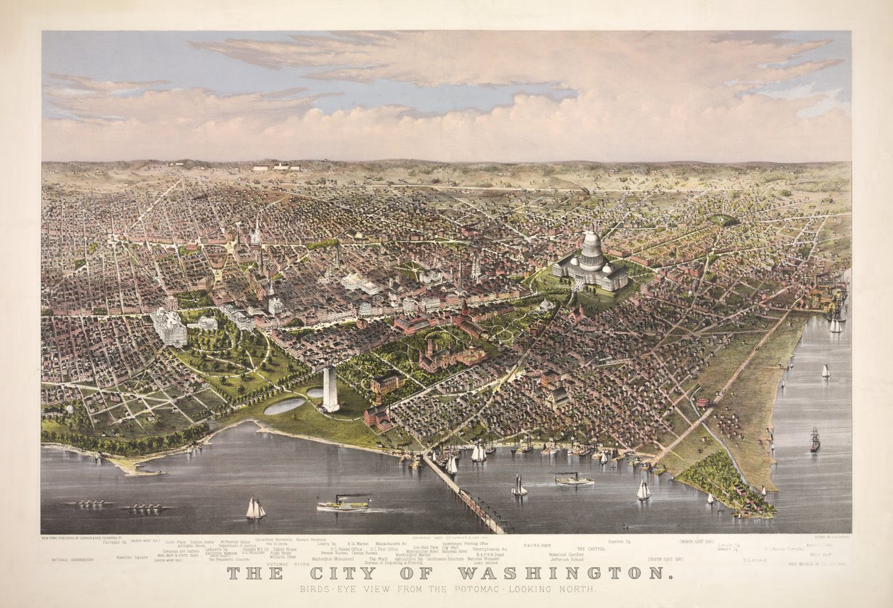 Miasto Waszyngton, wyd. 1876 autorstwa Charles Richard Parsons