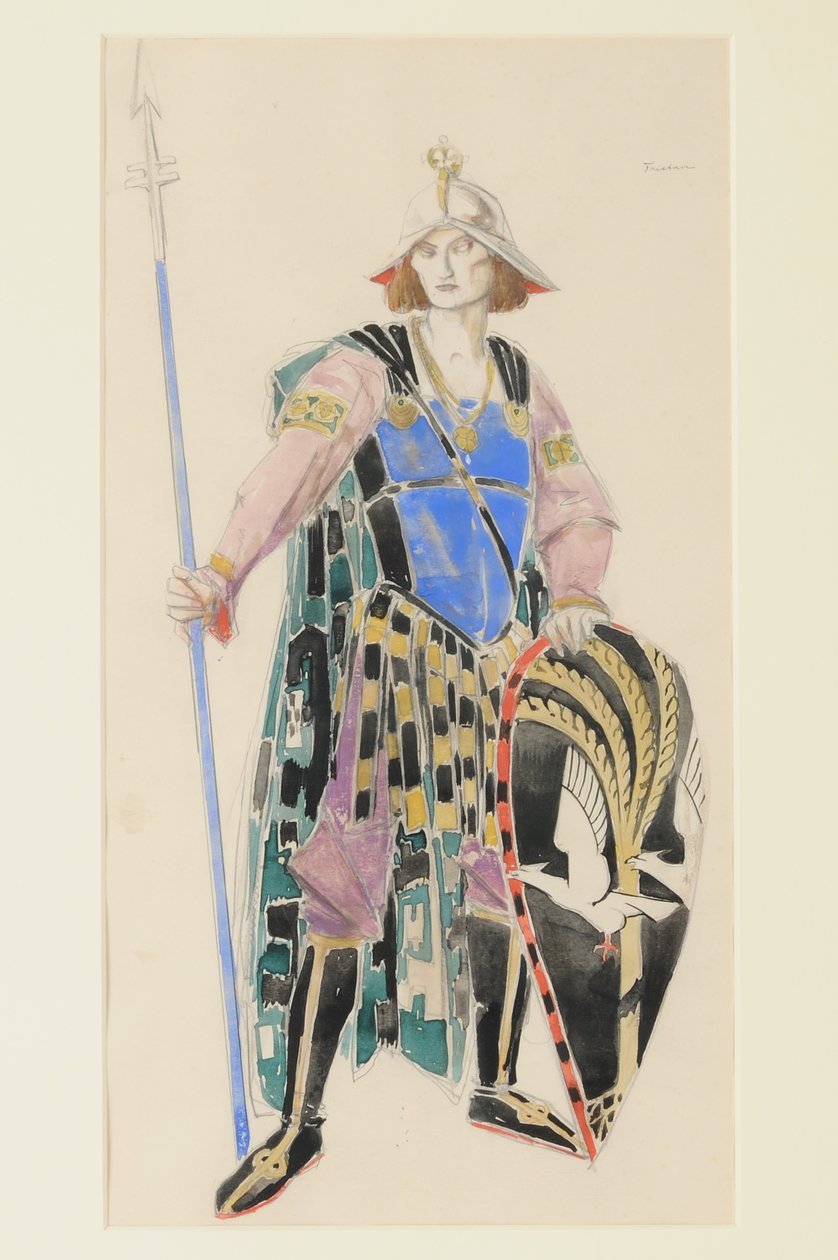 Kostiumy dla Tristana, 1920 (wc na papierze) autorstwa Charles Ricketts