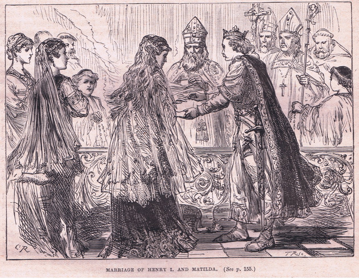 Małżeństwo Henryka I i Matyldy AD 1102 autorstwa Charles Ricketts
