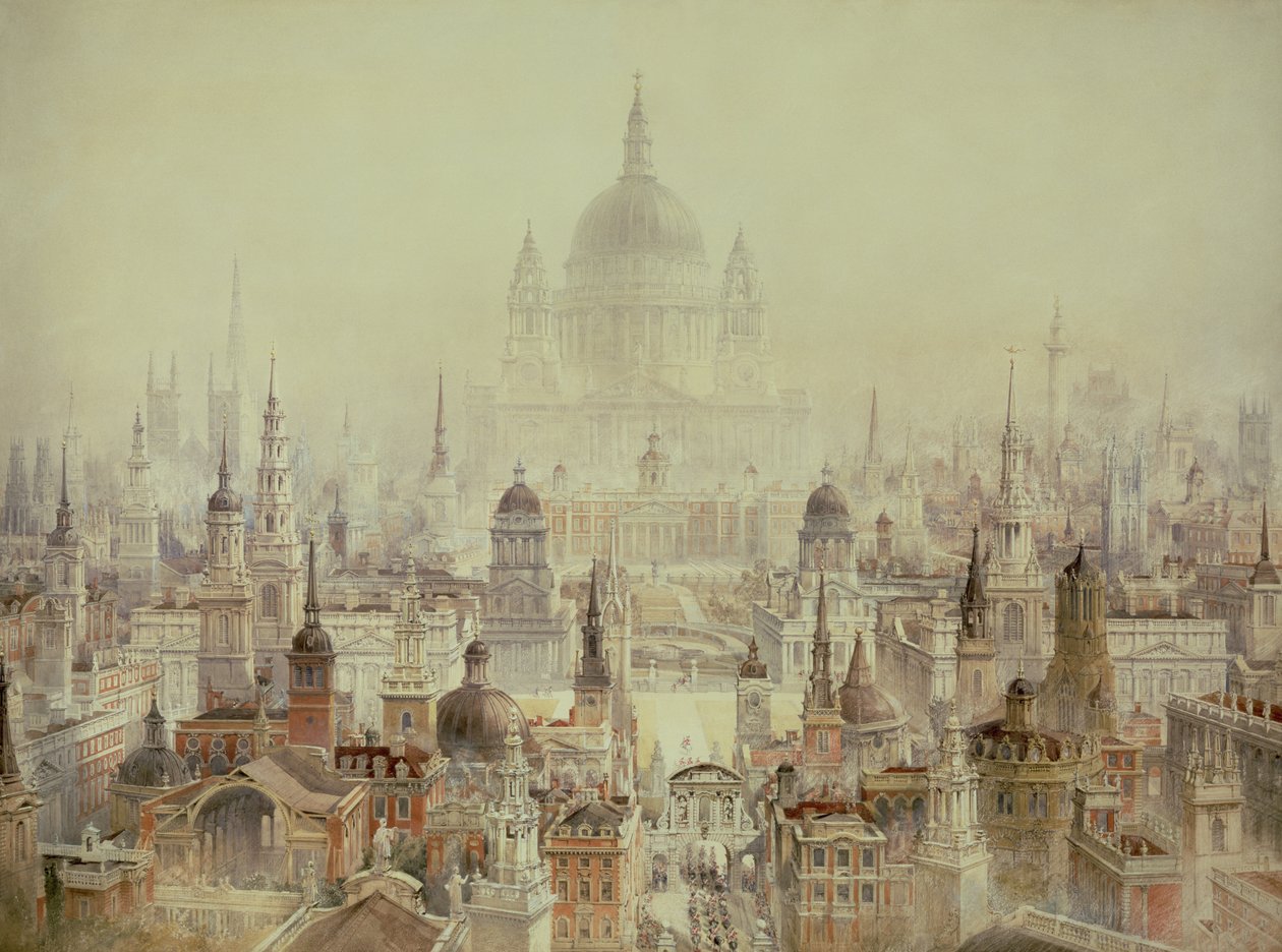 Hołd dla Sir Christophera Wrena autorstwa Charles Robert Cockerell