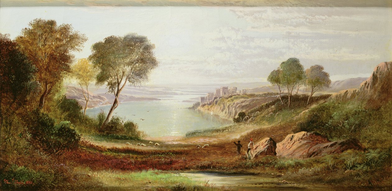 Rano, zamek Chepstow, Monmouthshire autorstwa Charles Robert Leslie
