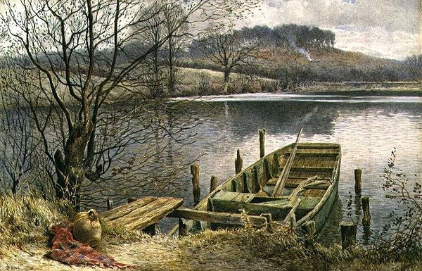 Prom rzeczny (akwarela i gwasz) autorstwa Charles Robertson
